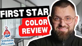 Light amp Airy Gray SherwinWilliams First Star Color Review 2024 [upl. by Gaal]