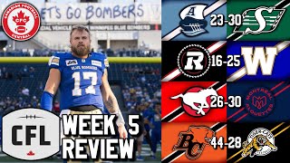 Week 5 Review 2024 CFL Season [upl. by Alywt]