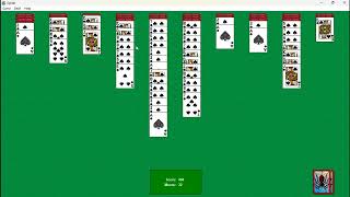 Spider Solitaire for Windows XP 2001  Defeat [upl. by Ahsirtap691]