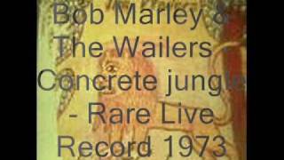 Bob Marley amp The Wailers  Concrete Jungle  Rare Live Record 1973 [upl. by Coonan808]