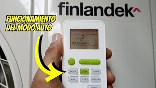 Como funciona el MODO AUTO o FEEL en este control de aire acondicionado de marca FINLANDEK [upl. by Nitsug709]