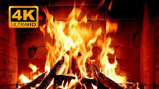 🔥 Cozy Fireplace 4K 12 HOURS Fireplace with Crackling Fire Sounds Fireplace Burning 4K [upl. by Adranoel]