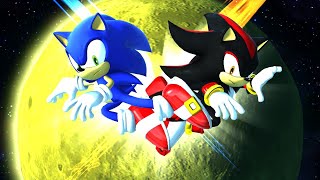 Sonic Vs Shadow With HEALTHBARS updated version [upl. by Ennoirb]