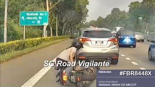 28oct2024 sle SKZ3964G honda vezel rear ended by p plate FBR8448X yamaha nmax [upl. by Sima]