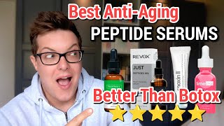 TOP 5 PEPTIDE SERUMS  Better Than Botox Maximum AntiAging [upl. by Weatherby]