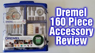 Dremel 160 Piece Accessory Kit Review And Explanation 71008 [upl. by Annaicul970]