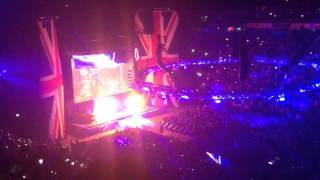 Undertaker and Kanes entrance Raw Manchester Monday 9th November 2015 [upl. by Kendre]