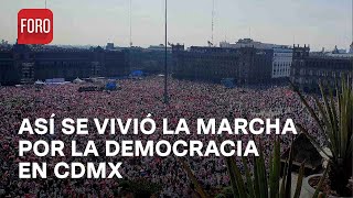 Así fue la Marcha Nacional por Nuestra Democracia 2024 en Ciudad de México  Las Noticias [upl. by Nnyltiac927]