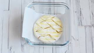 Camembert cheese baked in the oven with garlic [upl. by Annua]