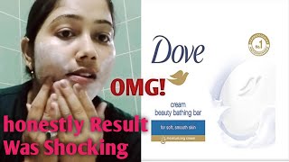 when I Used Dove Soap On My Face And Honestly Result Was Shocking😧 [upl. by Ahsot]