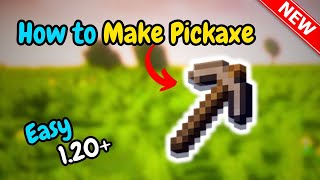 How to make a pickaxe in minecraft Quick amp Easy [upl. by Tormoria122]