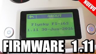 FLYSKY FSI6S 24G ACTUALIZACIÓN FIRMWARE [upl. by Ahsinnek]