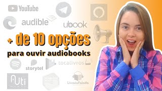 ONDE OUVIR AUDIOBOOKS EM PORTUGUÊS Recomendações gratuitas e pagas [upl. by Jardena]