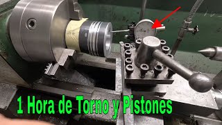 PISTON EN EL TORNO RELACION DE COMPRESION EN MOTOR DIESEL [upl. by Hart]