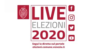 Elezioni 2020 la diretta dello spoglio dei voti per le Comunali a Venezia [upl. by Anerrol]