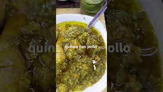 quinua con arroz con pollo y su aceite de oliva buenazo [upl. by Esaj]