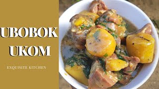 HOW TO MAKE UBOBOK UKOM  PLANTAIN PORRIDGE  NIGERIAN FOOD [upl. by Enar]