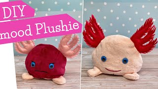 Wendetier AXOLOTL nähen  DIY mood plushie  Stofftier zum wenden Nähanleitung Tutorial  mommymade [upl. by Elamor662]