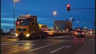 Bohnet Schwertransporte  370t Presseteile im Convoi nach Aken [upl. by Mieka569]