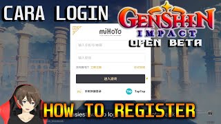 HOW TO REGISTER MIHOYO  HOW TO LOGIN GENSHIN IMPACT [upl. by Bubalo780]