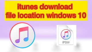 How to find file location itunes update firmware windows [upl. by Westney720]