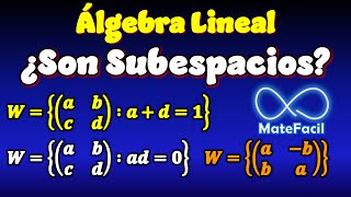 ¿Es subespacio Vectorial Espacios de matrices Álgebra Lineal [upl. by Van707]