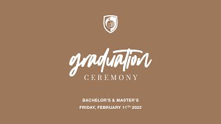 Glion Graduation Ceremony  Bachelors and Masters 11th February 2022 [upl. by Aenil]