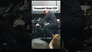 Kawasaki H2R Top Speed test 💀 shortsfeed trending automobile viralshorts shorts [upl. by Aryc]