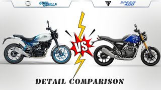 Royal enfield Guerrilla 450 VS Triumph Speed 400  Bike Informer [upl. by Liarret]