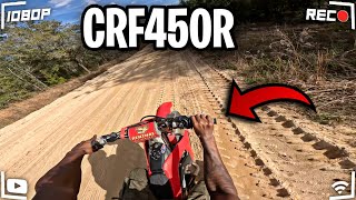 CRF450R WIDE OPEN PUSHED TO THE LIMITS [upl. by Colver]