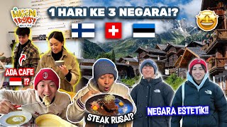 1 HARI KE 3 NEGARA ADA CAFE INDONESIA DI SWISS COBA CHEESE FONDUE amp STEAK RUSA  WORLD TRIP [upl. by Cassondra952]