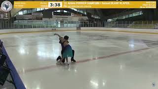 Ambre Perrier Gianesini amp Samuel Blanc Klaperman FD Masters de Patinage 2023 [upl. by Kosel]