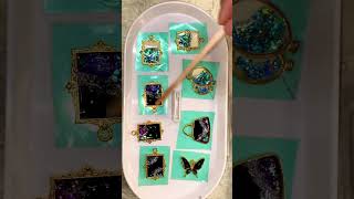 DIY Epoxy Resin Jewellery Resin Jewellery Making resinart resintutorials shorts foryou [upl. by Andert]