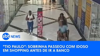 quotTio Pauloquot Imagens mostram sobrinha passeando com idoso em shopping antes de ir a banco [upl. by Botti772]