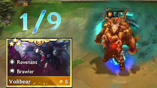 3 Star Volibear 1v9 ⭐⭐⭐   TFT SET 55 [upl. by Arataj576]