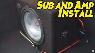 How To Install A Subwoofer And Amplifier In 5 Minutes [upl. by Rem]