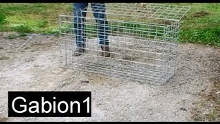 How to assemble a gabion basket in 4 minutes [upl. by Shannah]