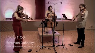 Dohnányi  Serenade for String Trio Op 10 1 Allegro [upl. by Yeniffit]