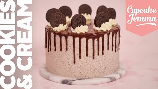 The Ultimate Cookies amp Cream Chocolate Layer Cake Recipe  Cupcake Jemma [upl. by Fiora]