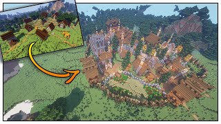 Taiga Village Transformation  Minecraft Timelapse WORLD DOWNLOAD [upl. by Scott476]