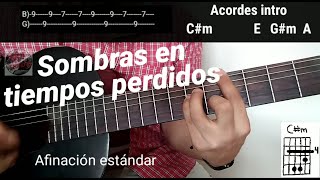 Sombras en tiempos perdidos Caifanes cover como tocar guitarra acordes y letra [upl. by Dahc311]