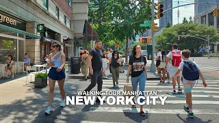 New York Manhattan Summer Walk  Upper West Side 72nd Street Columbus Avenue Broadway Travel 4K [upl. by Llehsar]