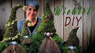 Wichtel 🌲NATUR✔ DIY  Weihnachts amp Advent Deko  Waldwichtel selber machen [upl. by Imhskal240]