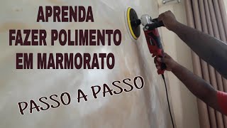 Aprenda o polimento no efeito marmorato passo a passo [upl. by Islean]