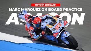 Marc Marquez Aragon Red Helmet Cam  Update MotoGP 2024 On Board [upl. by Toscano448]