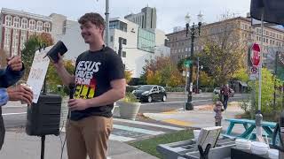 Bringing church to downtown PORTLAND Portland Oregon Street preaching [upl. by Mehsah]