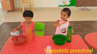 Montessori Practical Life lesson  Water Pouring Buttoning and Unbuttoningpracticallifeskills [upl. by Atnoid528]