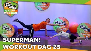 DAG 25  ZAPPSPORTHOME WORKOUT MET NATHAN EN LAVEZZI  ZAPPSPORT [upl. by Francisca316]