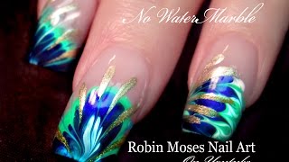 No Water Needed  3 DIFFERENT Marble nail art Tutorials [upl. by Ocsicnarf]