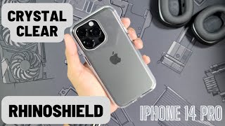 iPhone 14 Pro Rhinoshield Crystal Clear Case ReviewMost Durable Clear Case NonMagsafe Version [upl. by Reiko]